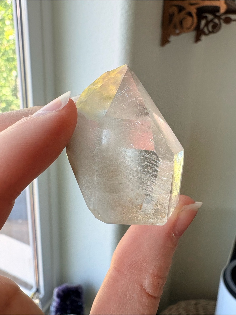 Angel Hair Rutile Quartz Crystal - Picture 8 of 8